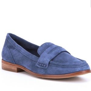 GIANNI BINI The Kare-Free Penny Loafers Blue Suede